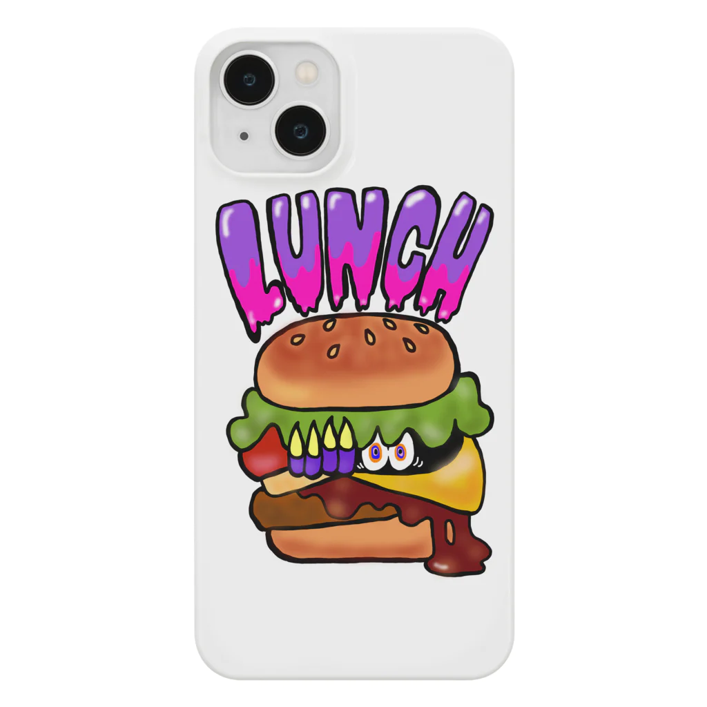 あやしいおばさん くろまめさんのランチ（チーズバーガー） Smartphone Case