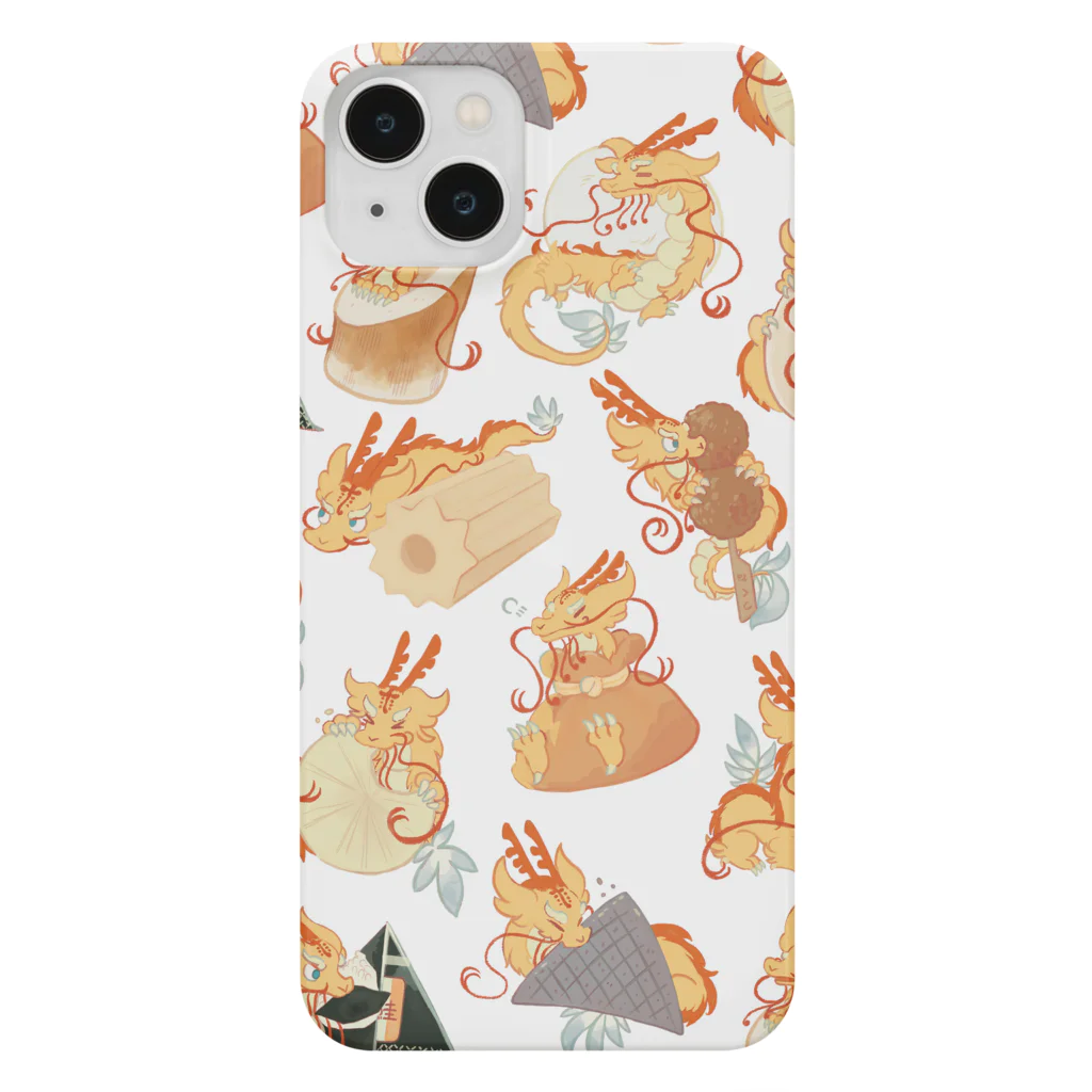 Brollachan Wonder Lab 【Zakka SHOP】のおでんと龍 Smartphone Case