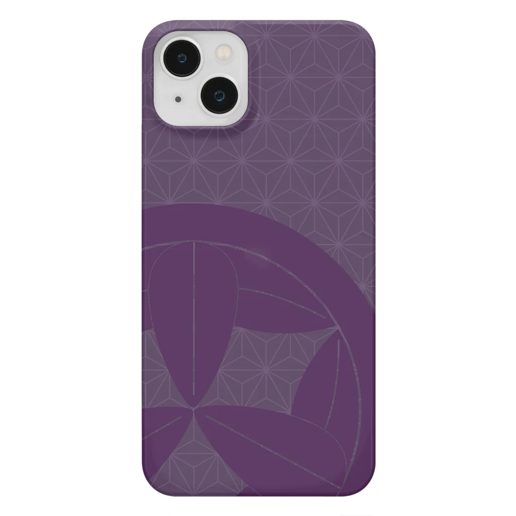 賽子の九枚笹 紫 Smartphone Case