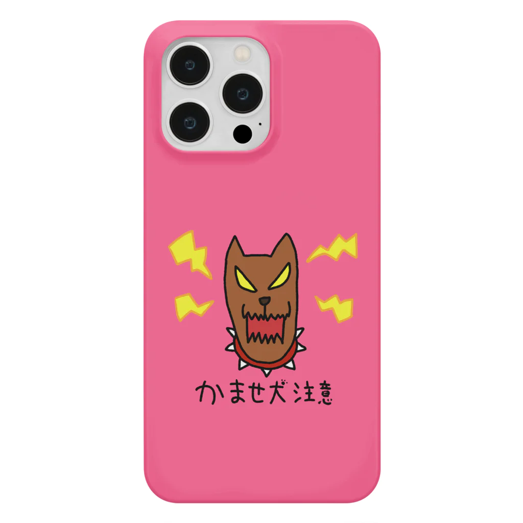 りさぽむストア SUZURIのかませ犬注意　スマホケース Smartphone Case