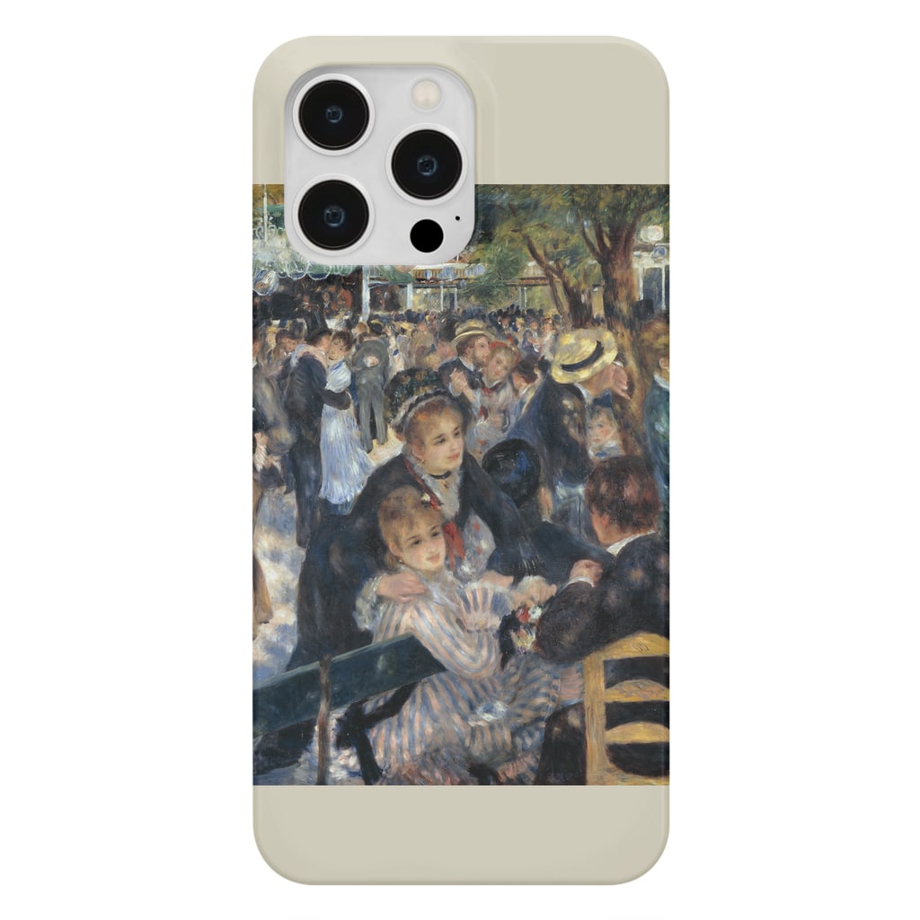 SONOTENI-ARTの016-002　ルノワール　『ムーラン・ド・ラ・ギャレットの舞踏会』　スマホケース　表側面印刷　iPhone 14ProMax/14Plus/13ProMax/12ProMax専用デザイン　SC4-2 Smartphone Case