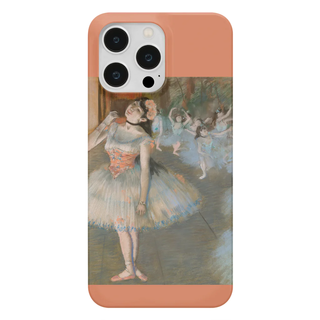 SONOTENI-ARTの007-002　エドガー・ドガ　『踊りの花形1897-81』　スマホケース　表側面印刷　iPhone 14ProMax/14Plus/13ProMax/12ProMax専用デザイン　SC4-2 スマホケース