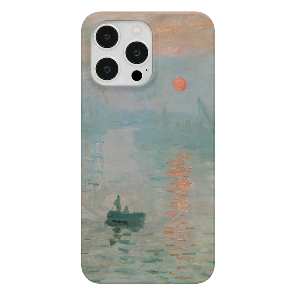 SONOTENI-ARTの004-004　クロード・モネ　『印象・日の出』　スマホケース　表側面印刷　iPhone 14ProMax/14Plus/13ProMax/12ProMax専用デザイン　SC4-2 iPhone Smartphone Case