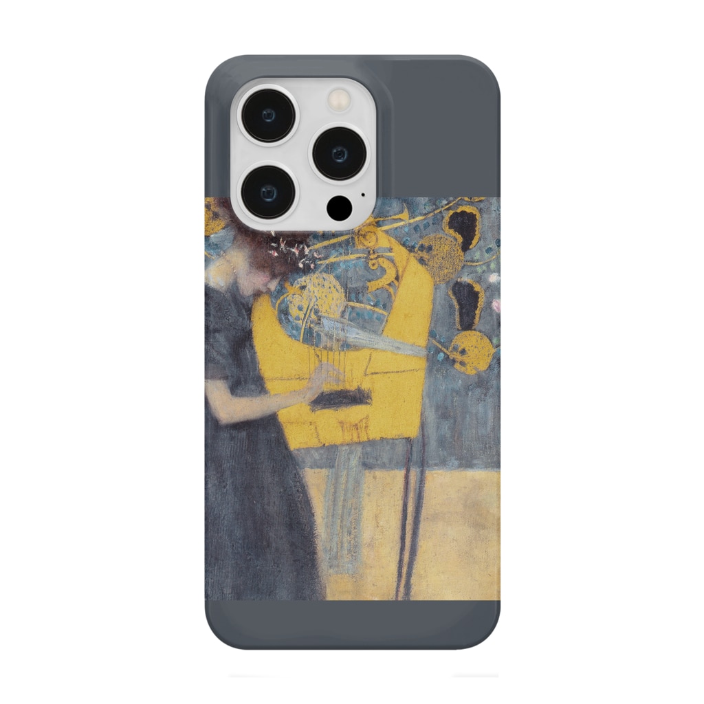 SONOTENI-ARTの001-003　グスタフ・クリムト　『音楽Ⅰ』　スマホケース　表側面印刷　iPhone 14/14Pro/13/13Pro/12/12Pro専用デザイン　SC4-1 Smartphone Case