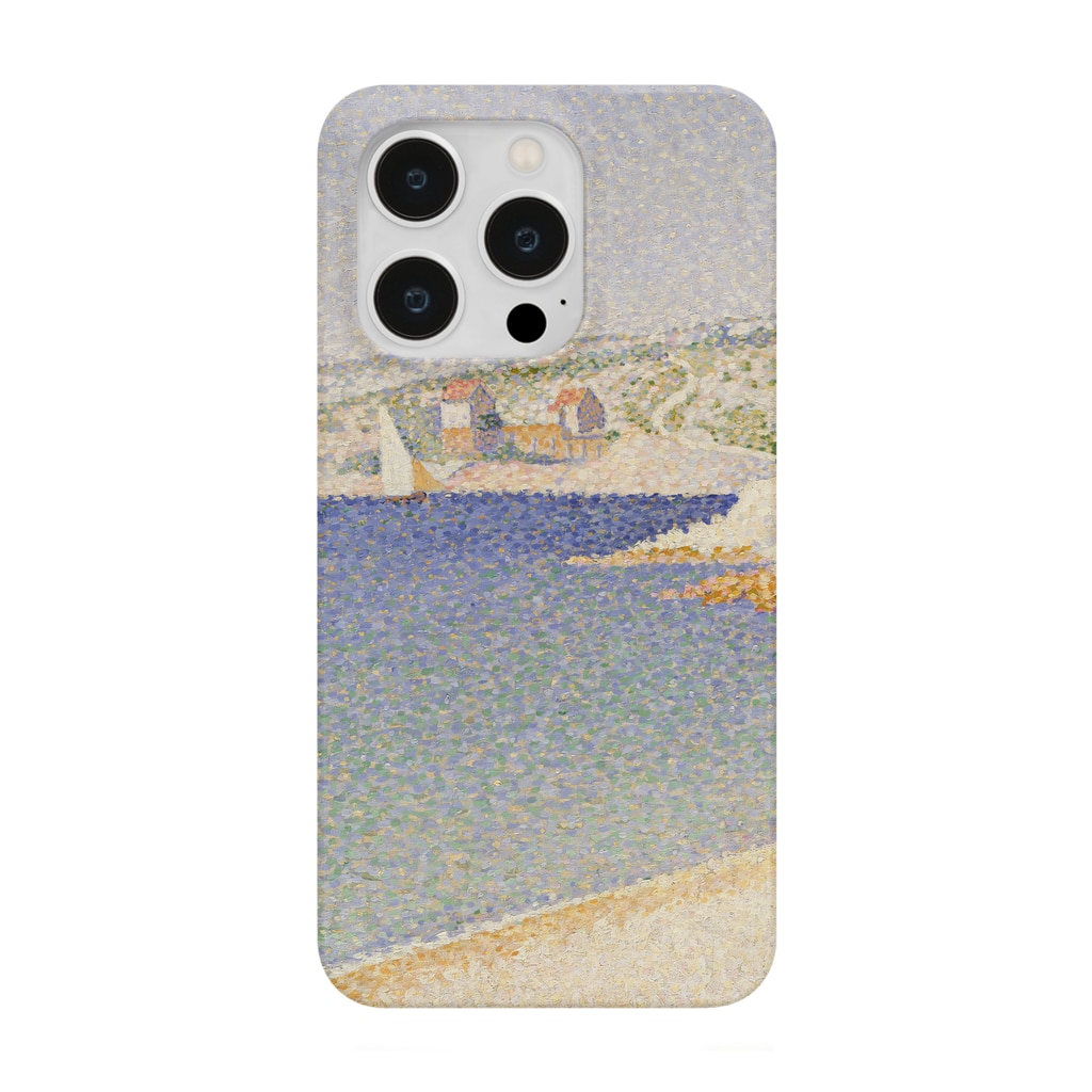 SONOTENI-ARTの025-002　ポール・シニャック　『カシスの桟橋』　スマホケース　表側面印刷　iPhone 14/14Pro/13/13Pro/12/12Pro専用デザイン　SC4-1 Smartphone Case