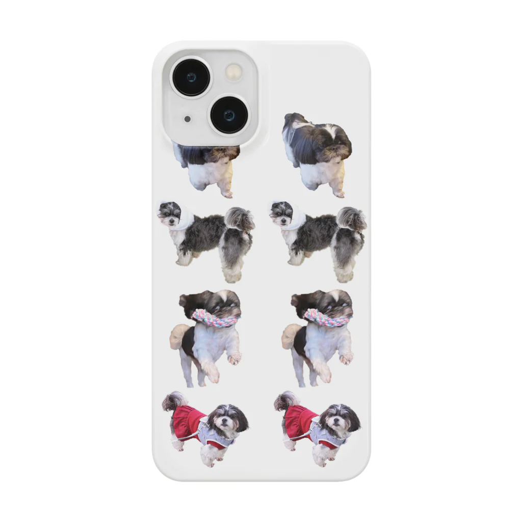 シーズーっぽいしろくろの犬たちのTAMA'S IPPAI Smartphone Case