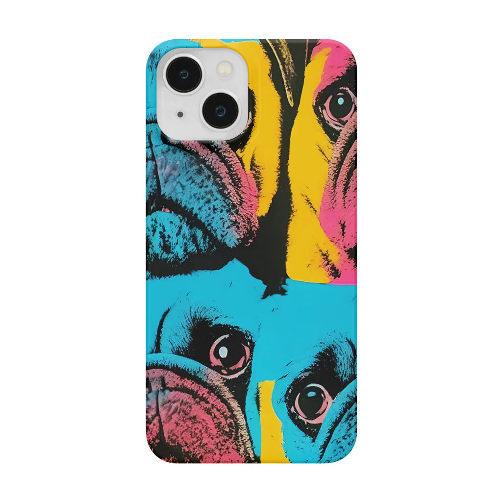 TakashiSのsurprised face pug Smartphone Case