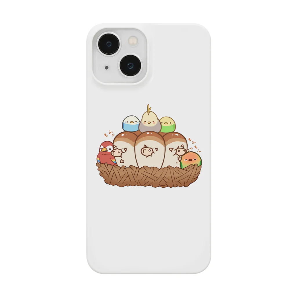 うメェ～ぱん屋さんのオウムとインコとちぎりぱん Smartphone Case