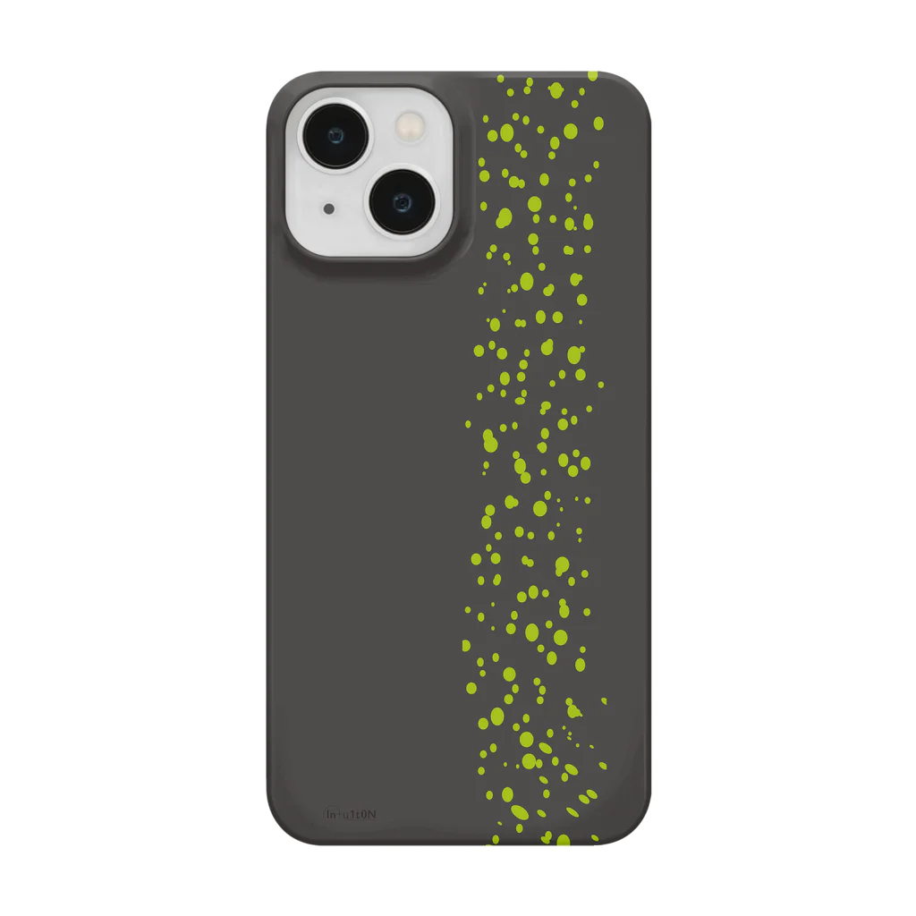 In+u1t/0NのIn+u1t0N #06 グレー/ライトグリーン Smartphone Case