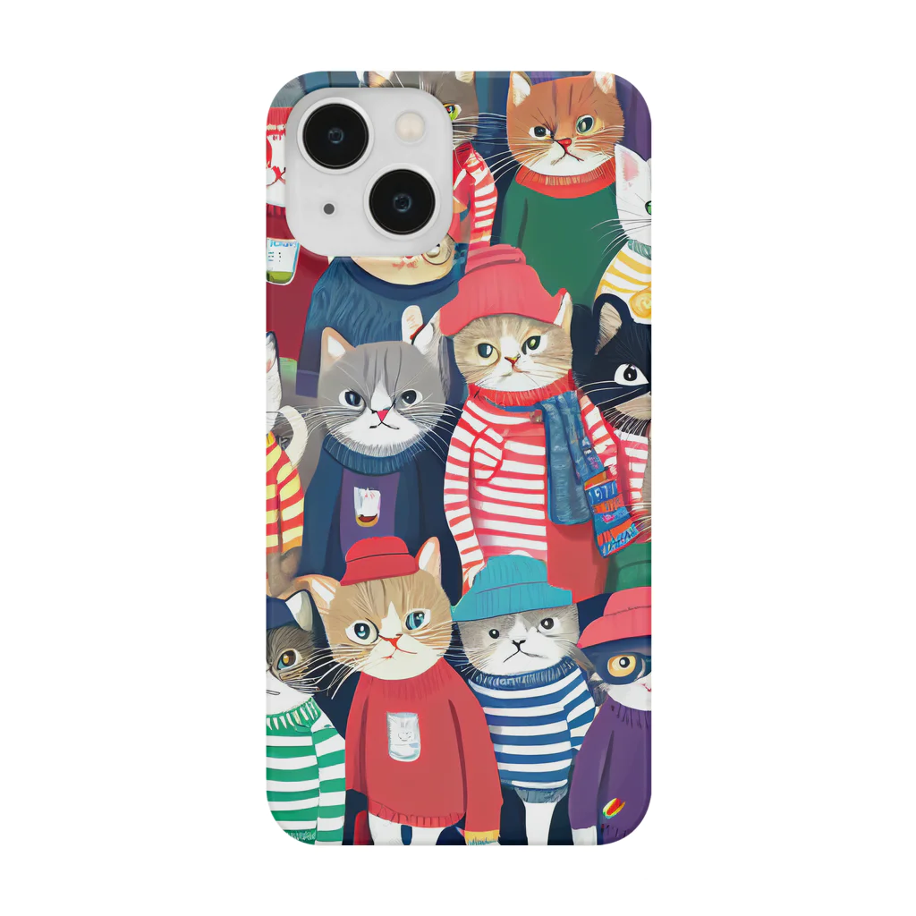 じょじお（猫大好きおじさん）の猫の大群 Smartphone Case