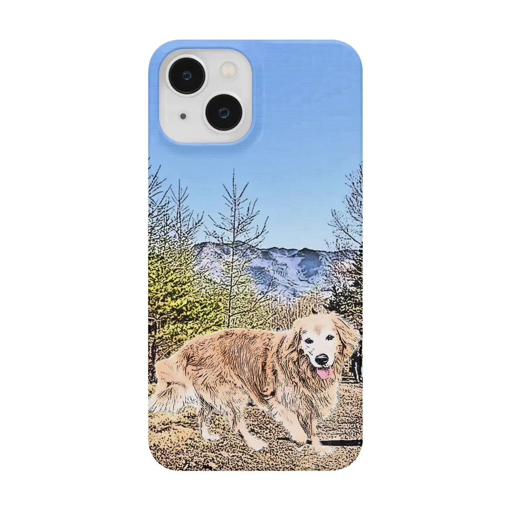 アウトドア大好き秋田犬の◇ゴールデンレトリバー と山歩き◇ Smartphone Case