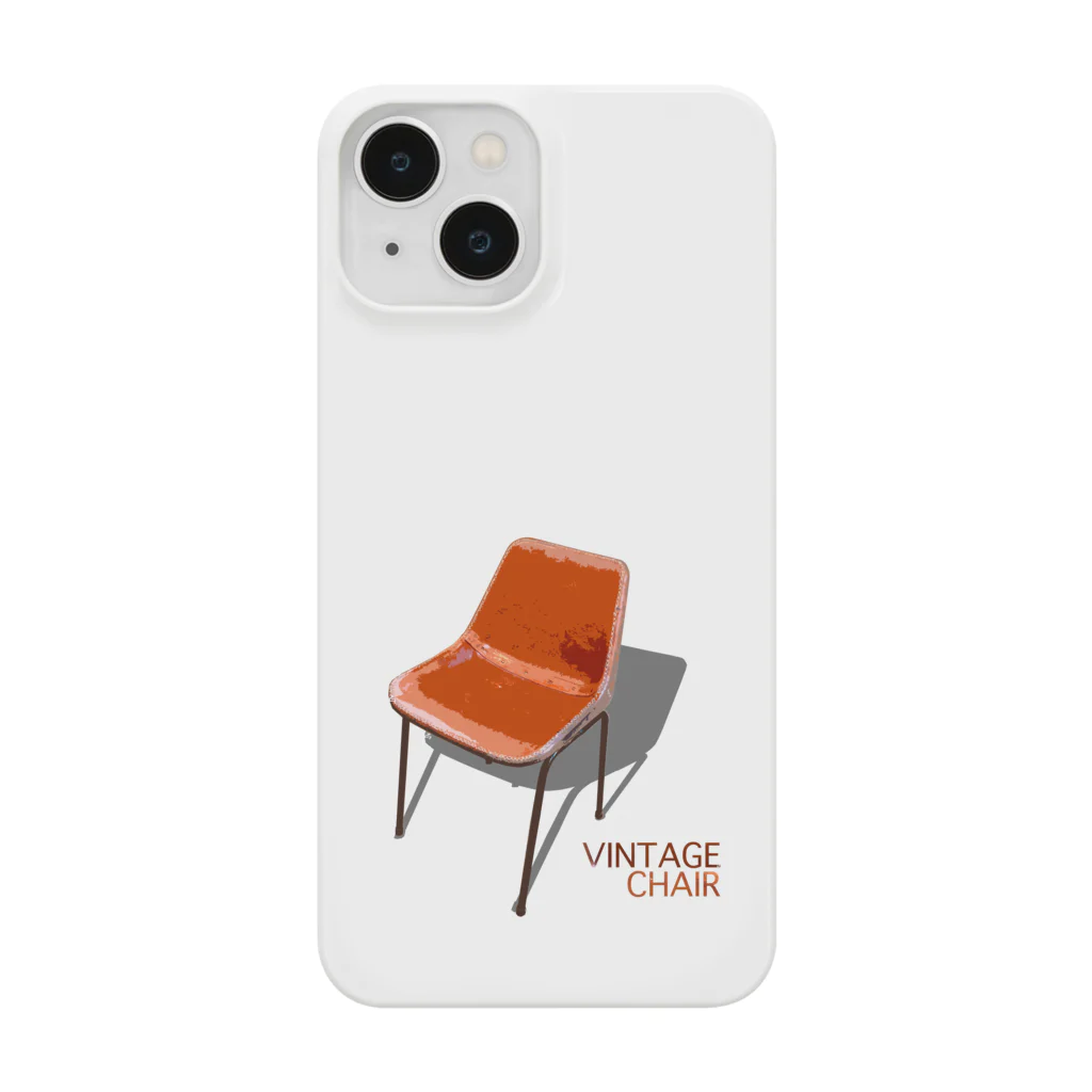 OSMWORKSのVINTAGE CHAIR ビンテージチェアレザーブラウン スマホケース