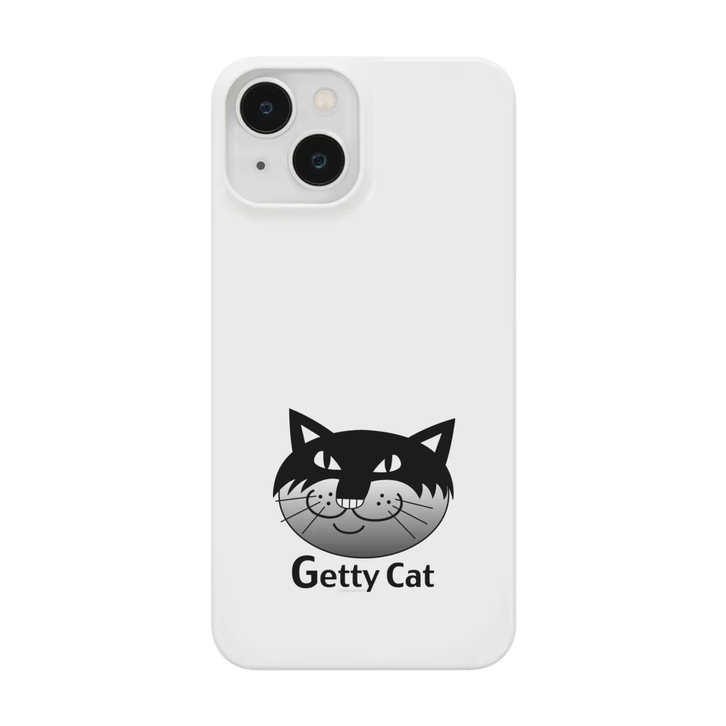 Illustrator Moca&Ram shopのネコのゲッティ/Getty Cat スマホケース