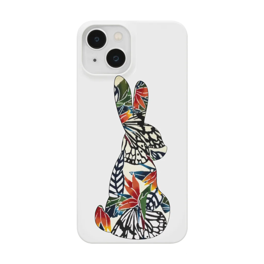 Color Rabbitの南国のうさぎさん Smartphone Case