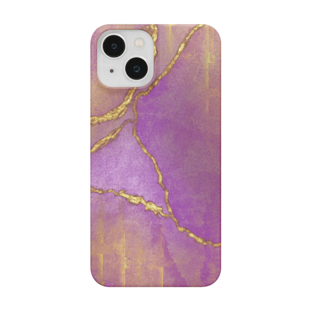 Sarah DesignsのSarah Designs Signature - Pink n Gold Drops スマホケース