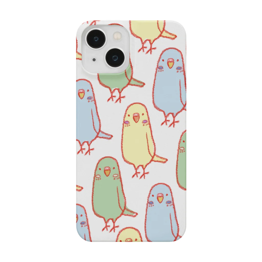 ウクレレピーナッツのインコさん＊ホワイト Smartphone Case