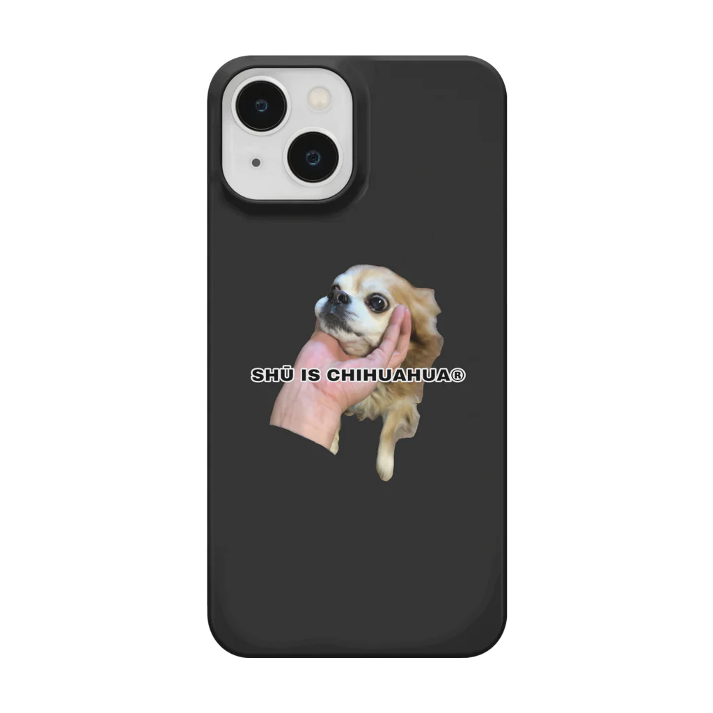 popolandのSHŪ IS CHIHUAHUA BLACK Smartphone Case