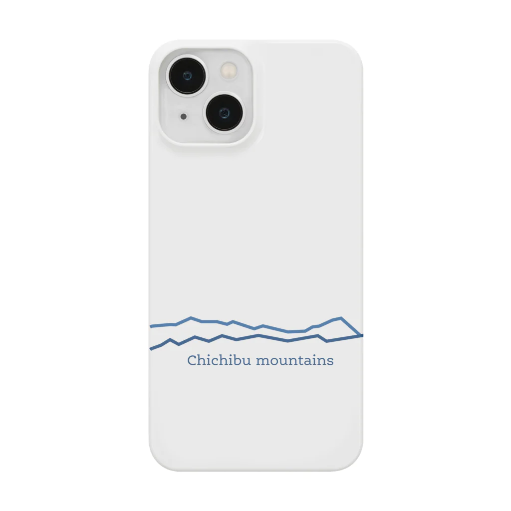 KAWAGOE GRAPHICSの川越から見た秩父の山々 Smartphone Case