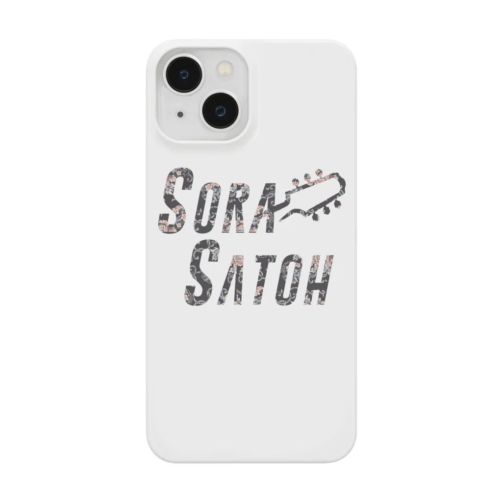 SoraSatohの和柄(黒) - Sora Satoh ギターロゴ Smartphone Case