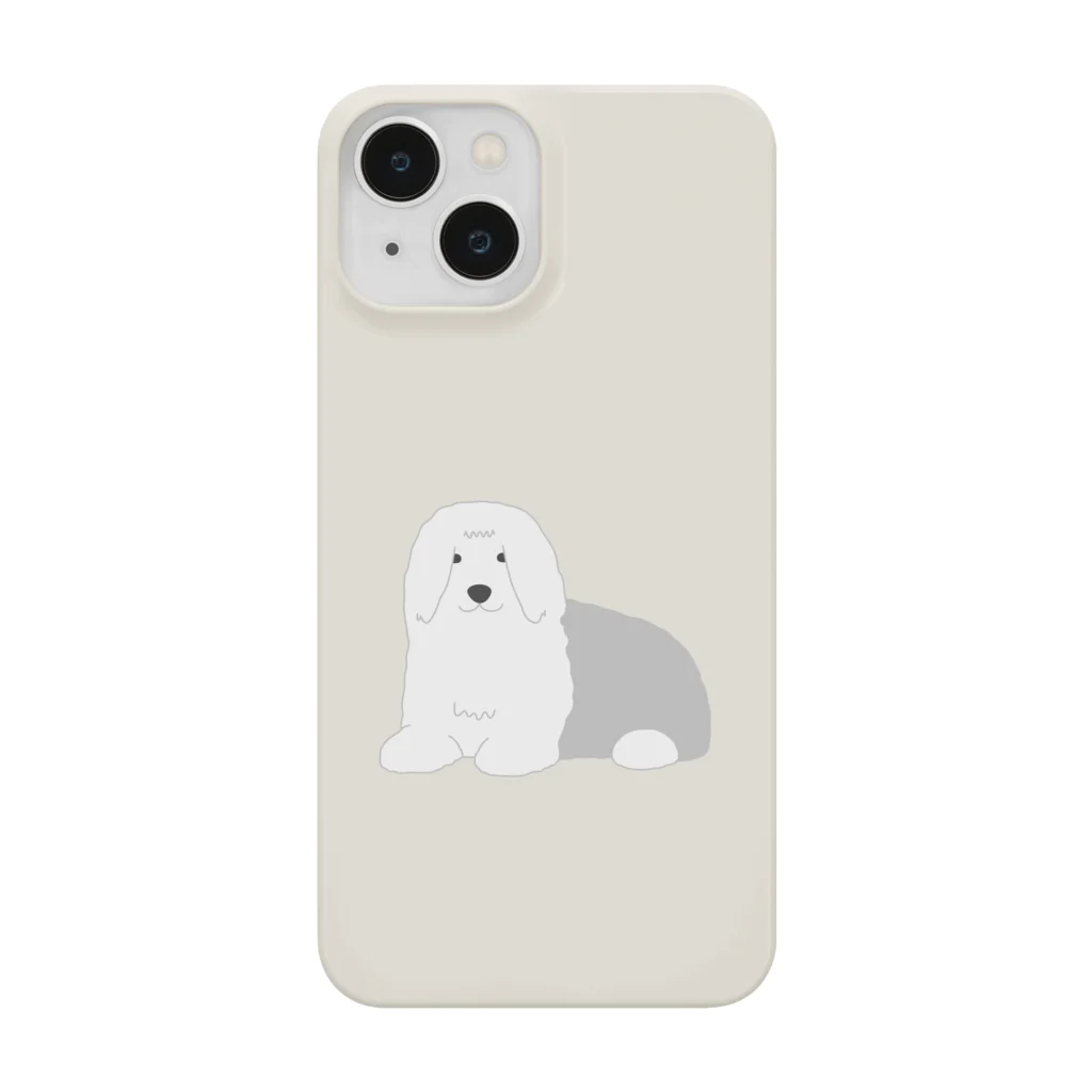 ゆいたっく／犬イラストのオールドイングリッシュシープドッグ2(GY) Smartphone Case