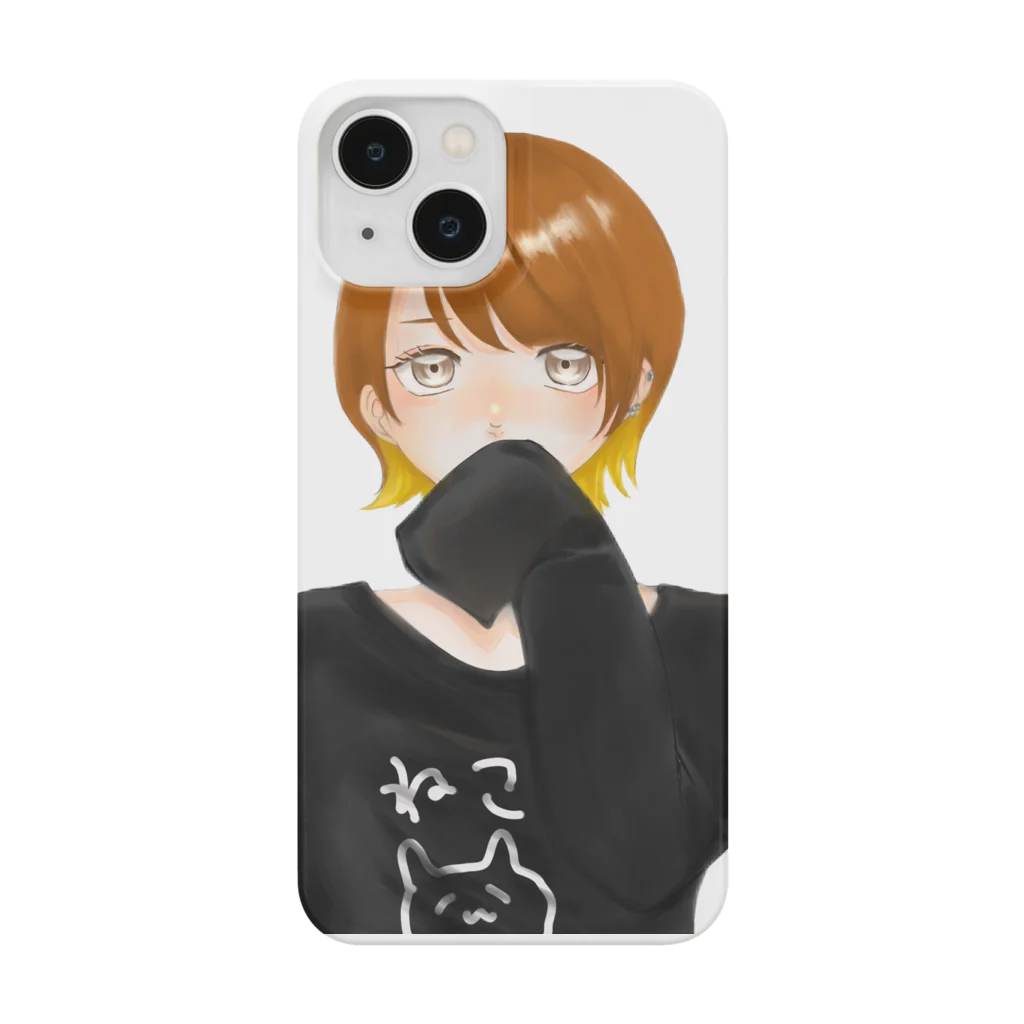 もものこのねこTシャツの女の子 Smartphone Case