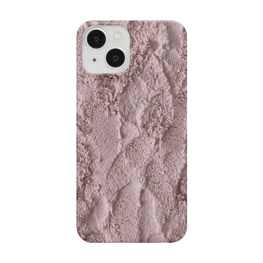 Lily scentのpink texture Smartphone Case