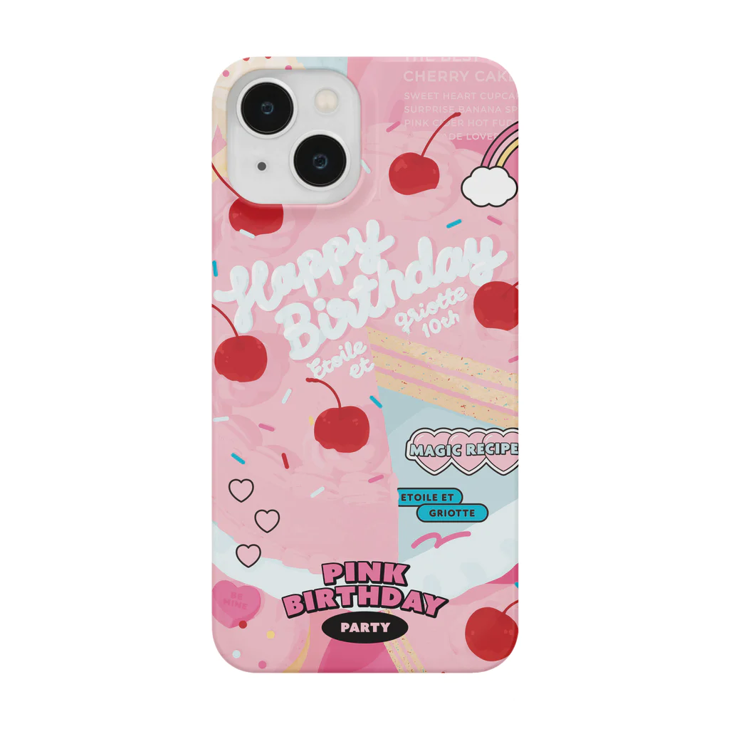 Etoile et GriotteのPINK BIRTHDAY PARTY Smartphone Case