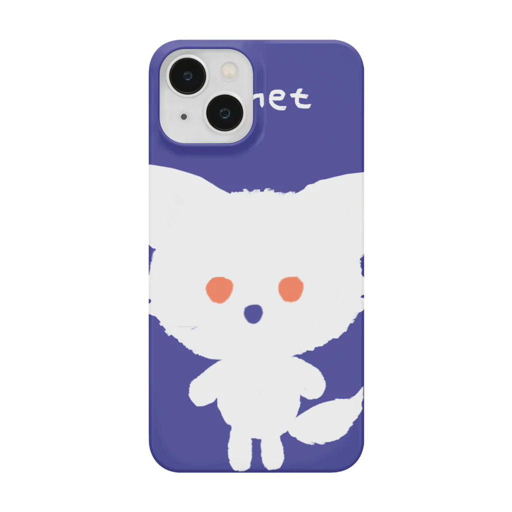 BLUE fenetのねこきつね Smartphone Case