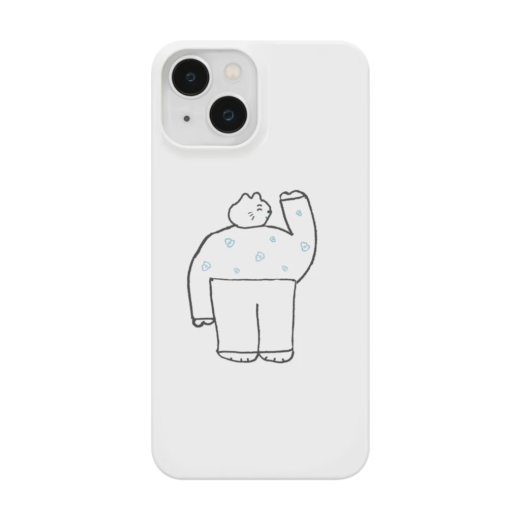 hananomiの花柄を着たねこ Smartphone Case