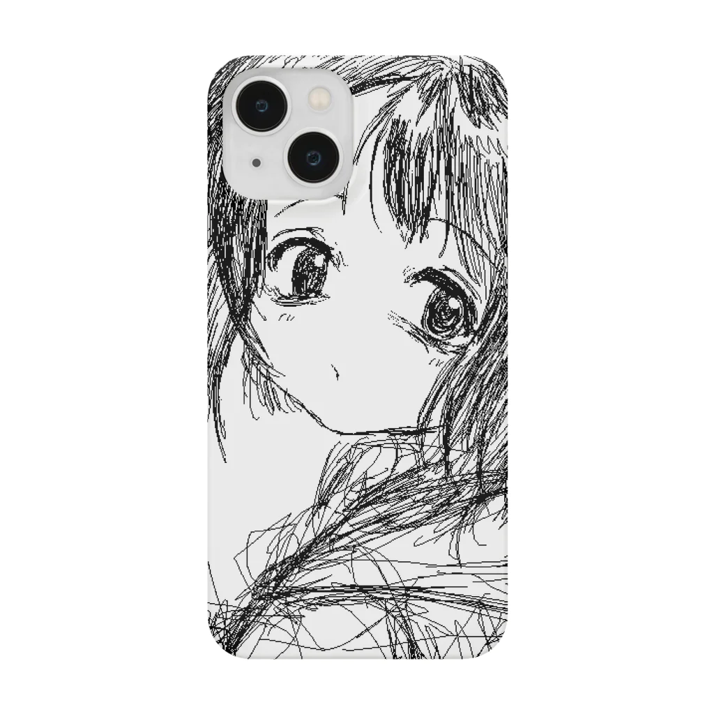 あめまふ　SHOPの平成アニメ風　白 Smartphone Case