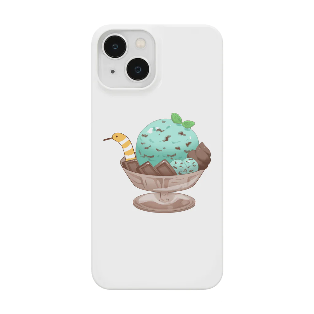 うメェ～ぱん屋さんのチンアナゴとチョコミントアイス Smartphone Case