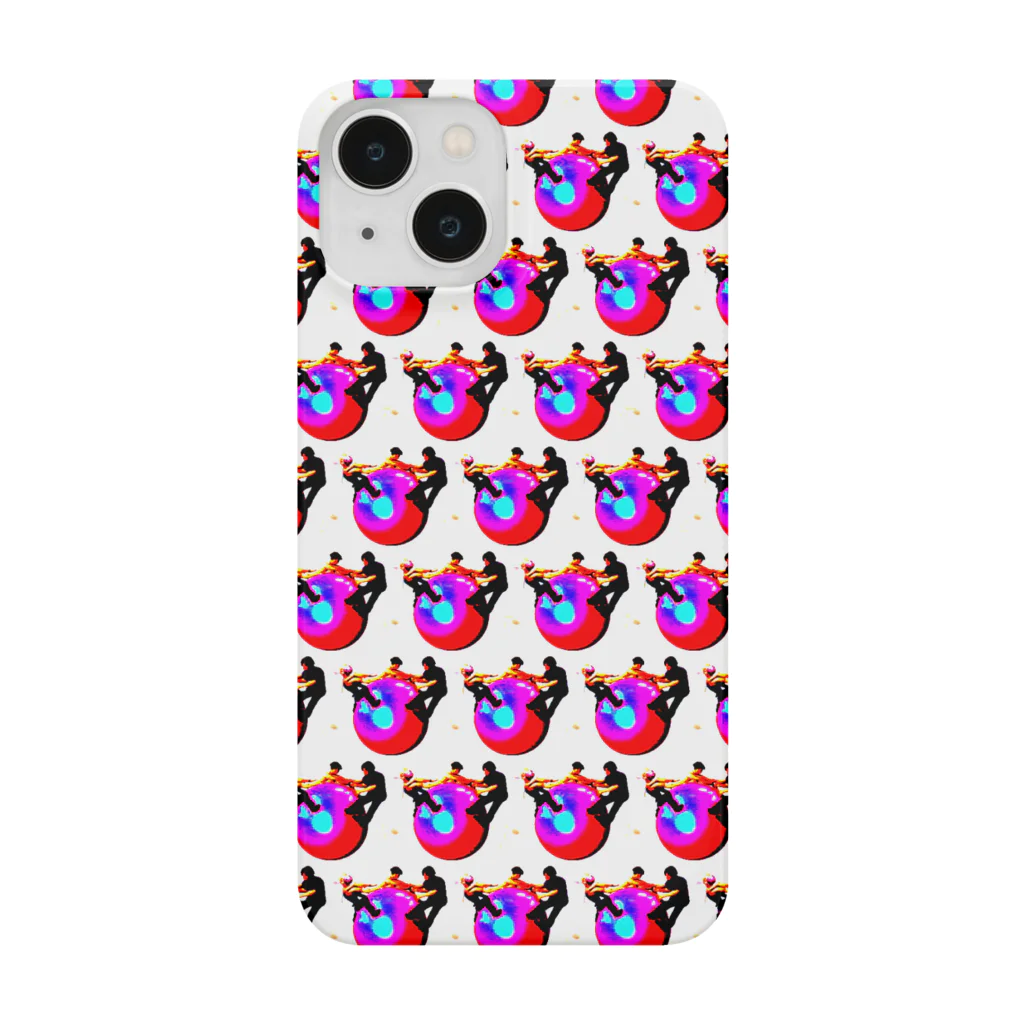 🍩tarojiro(たろじろ) shop🍩の胴上げ危ないからバランスボール敷く by AI模様 Smartphone Case