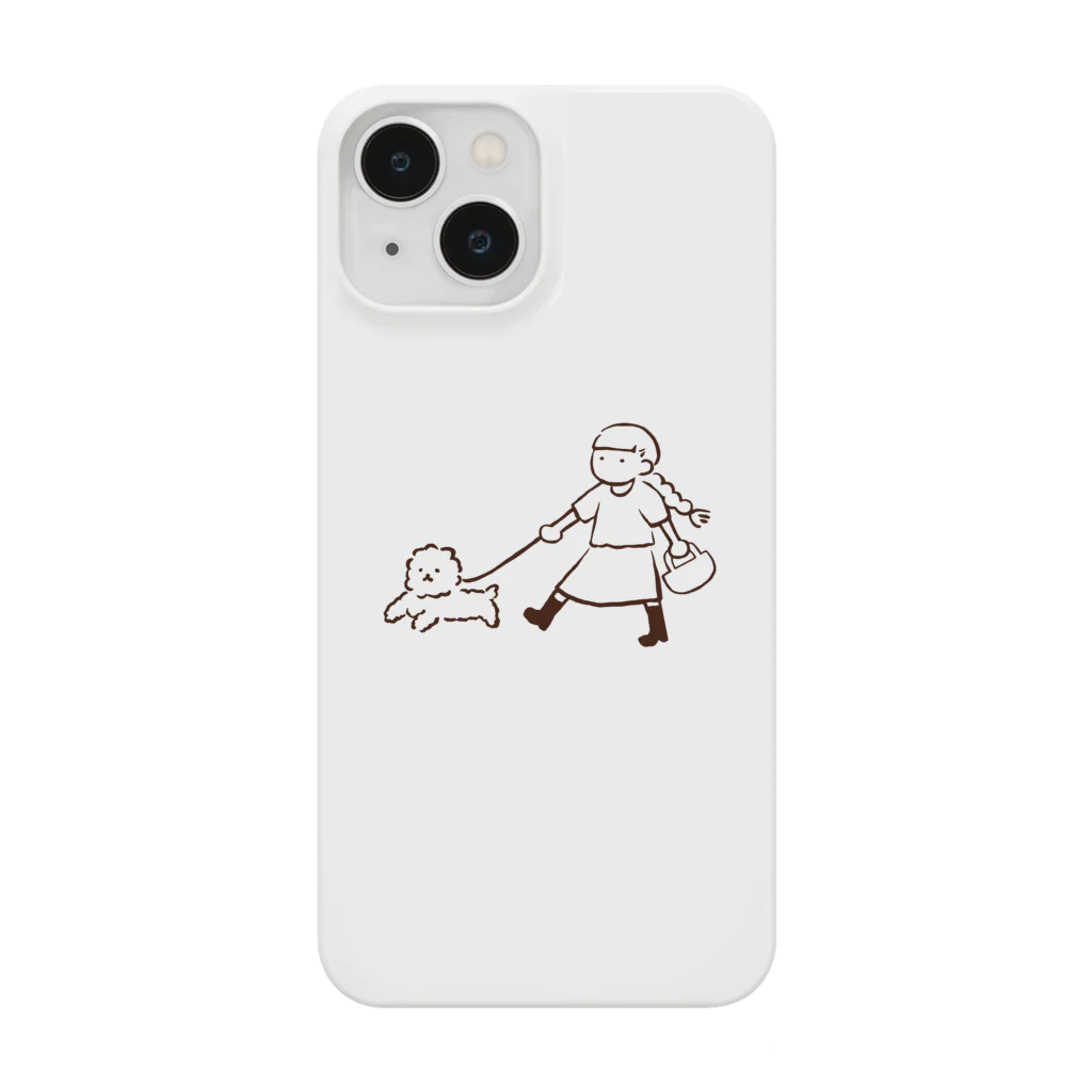 ぬんぬんの部屋のお散歩 〜モコと三つ編みちゃん〜 Smartphone Case