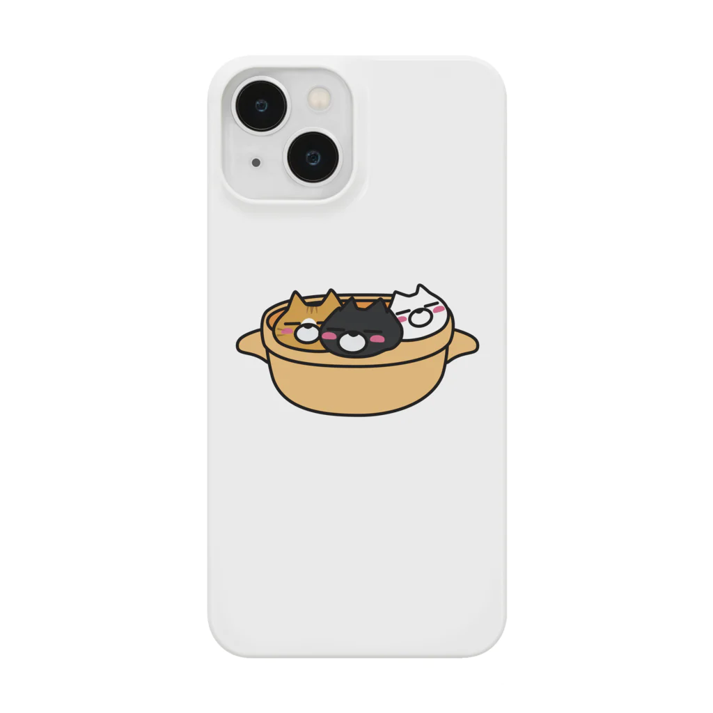 BADCAT GOODS SHOPの鍋ねこトリオ Smartphone Case