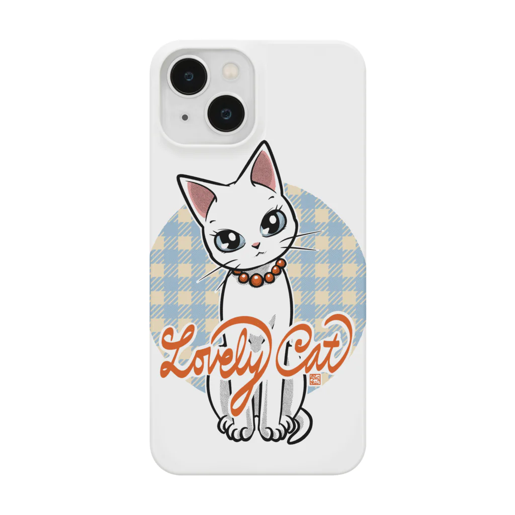 BATKEI ARTのCute White Cat Misty Smartphone Case