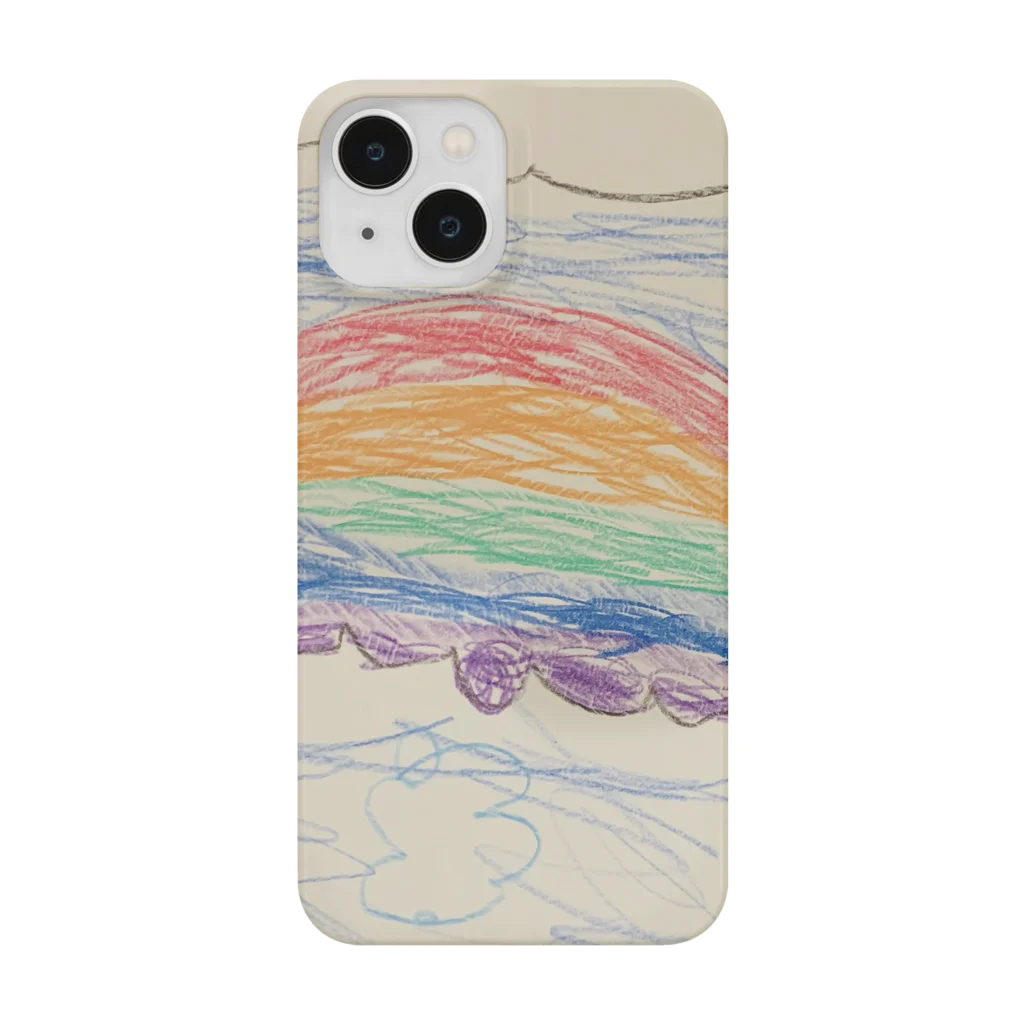 KidsArtの【子どもの絵】空、虹、無限大 Smartphone Case