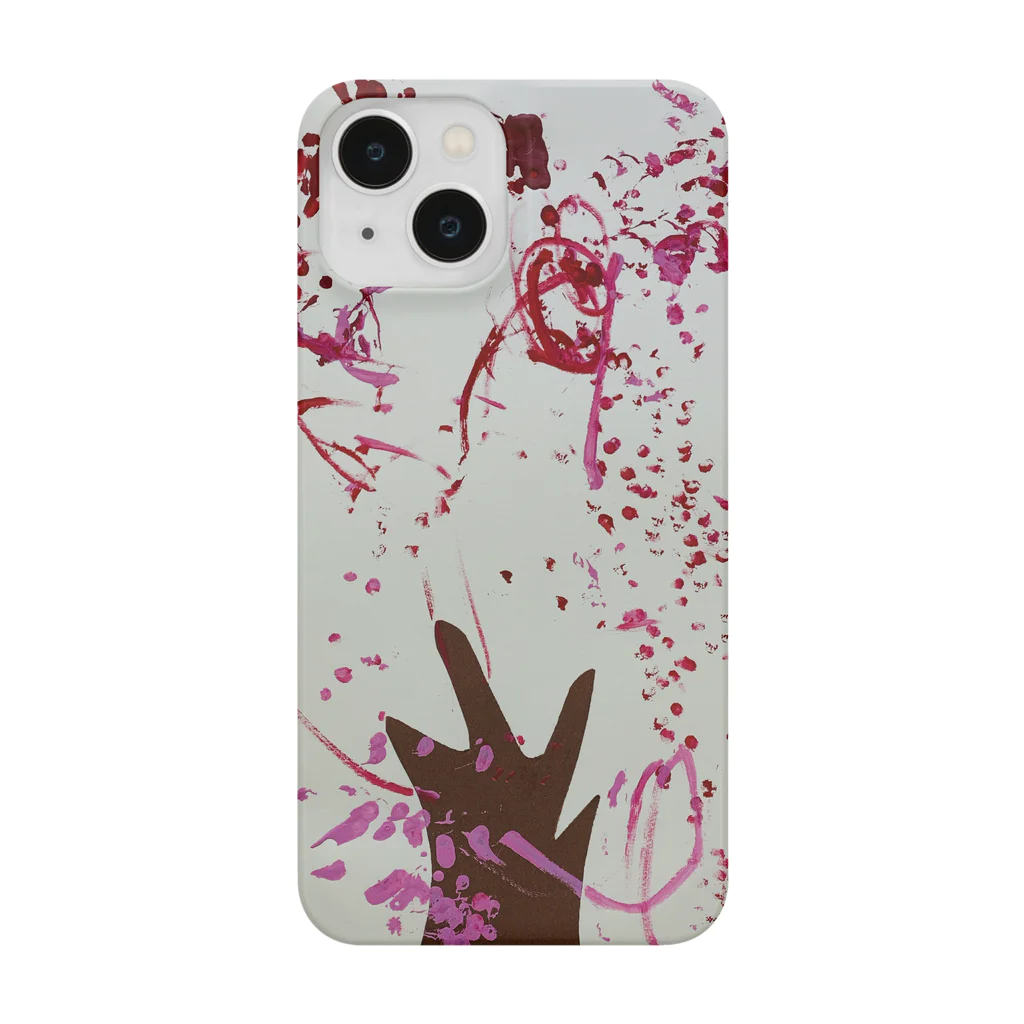 KidsArtの【子どもの絵】桜の木 Smartphone Case