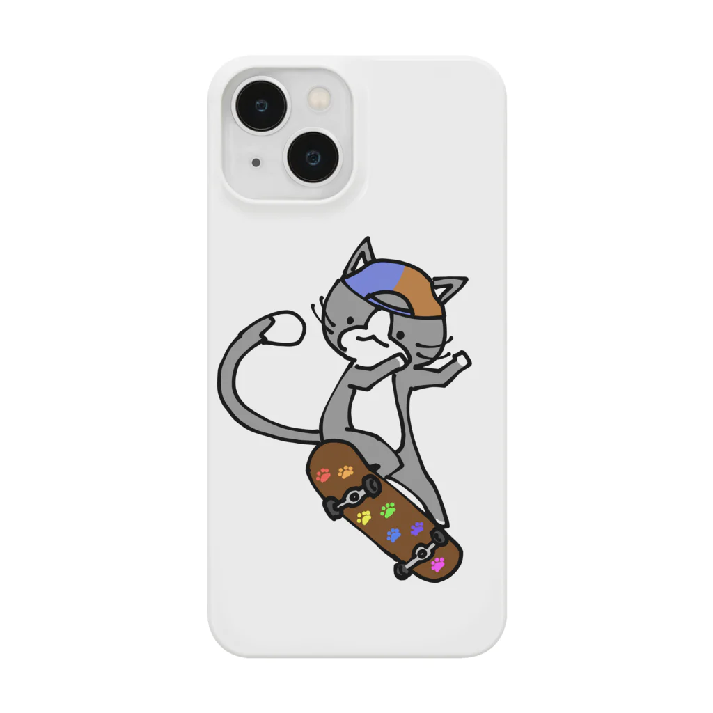 RTA走者@フリー素材制作のスケボー猫 Smartphone Case