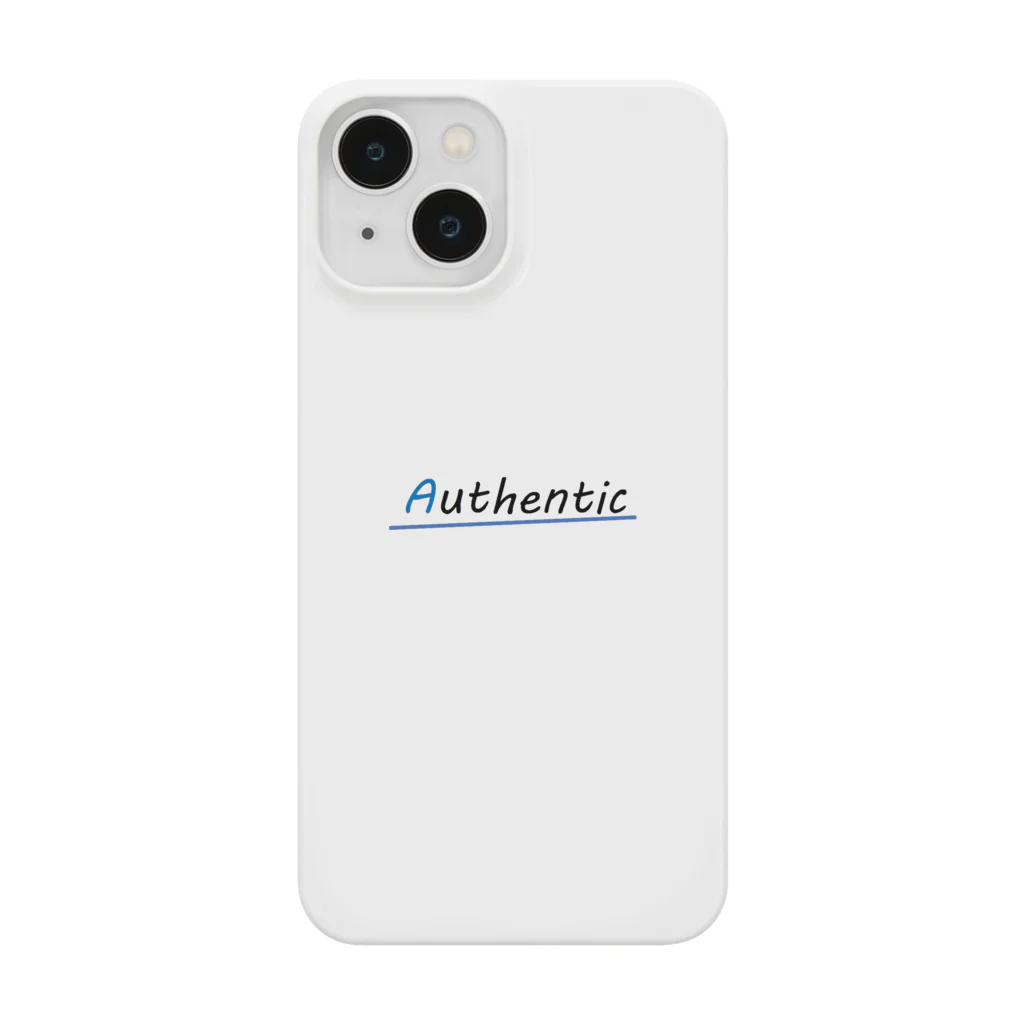 R362designのAuthentic（頭文字青） Smartphone Case