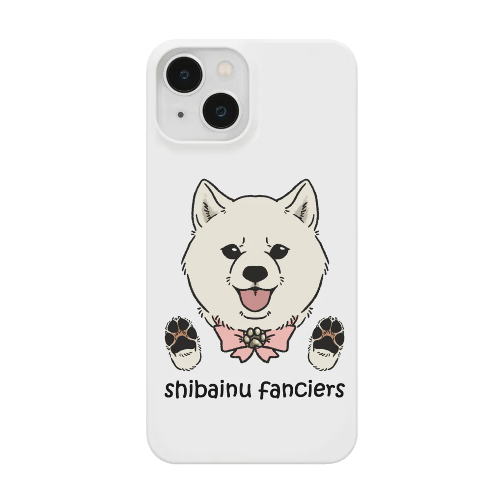 豆つぶのshiba-inu fanciers(白柴) Smartphone Case