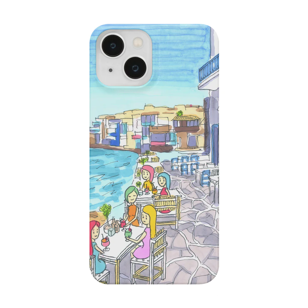 AKISENのエーゲ海カフェガールズ Smartphone Case