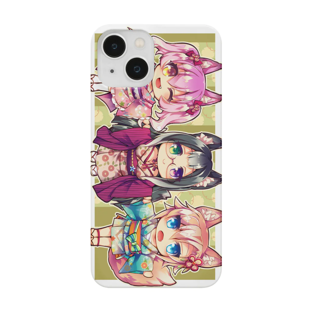 月蝕ざっか店＠SUZURIのOkitsune*Sisters【2】+ Smartphone Case