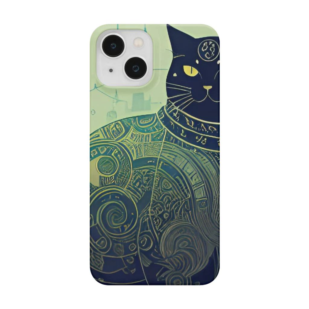 猫子猫のジト目な猫 Smartphone Case