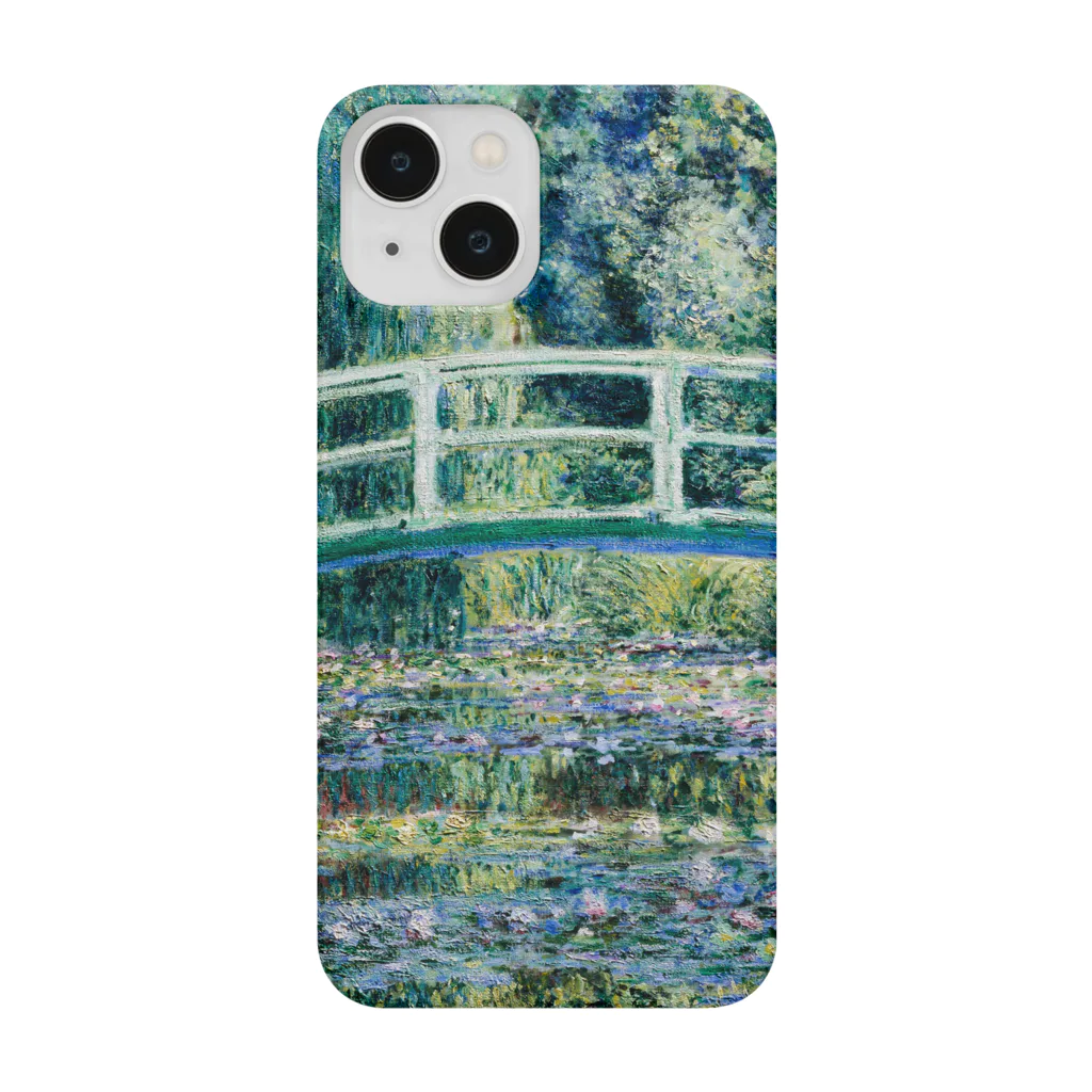 MUGEN ARTのモネ　睡蓮の池と日本の橋　Claude Monet　 スマホケース