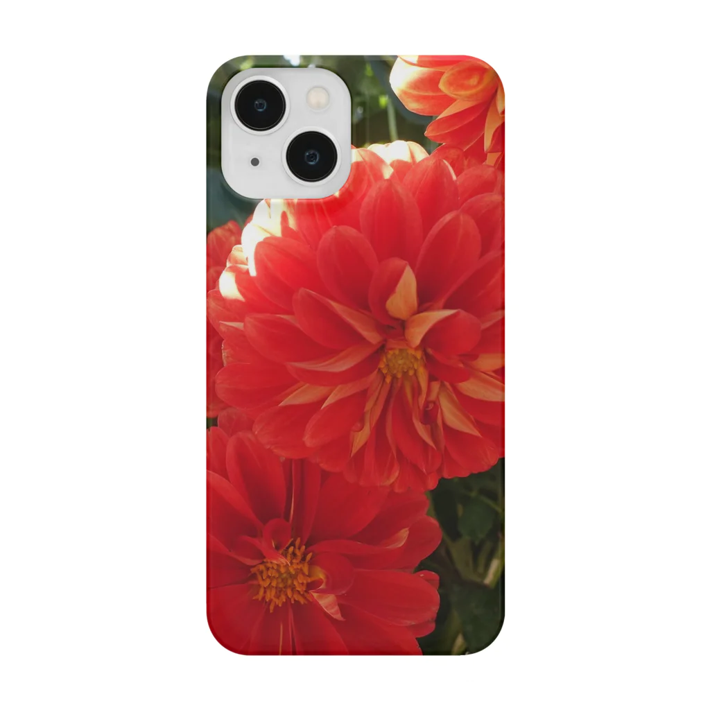 じょにーのflower orange スマホケース