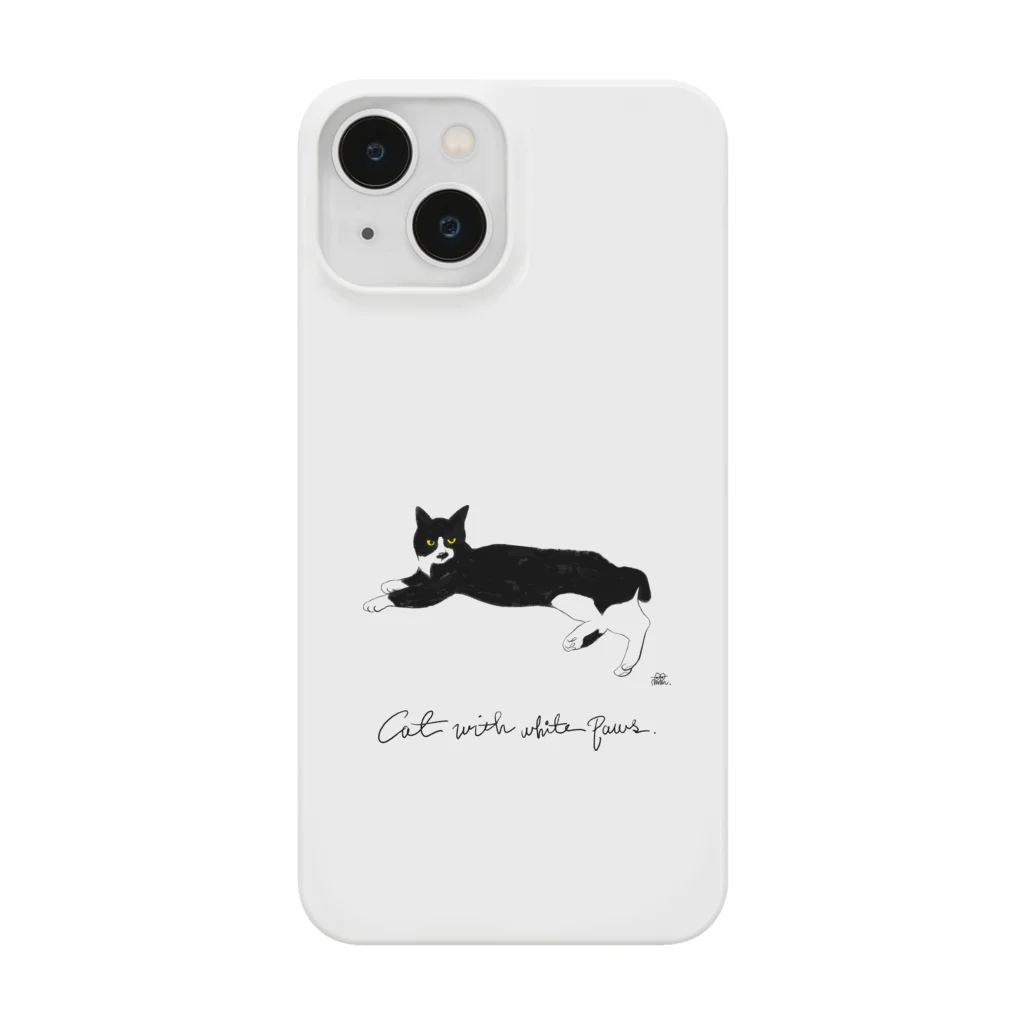 Miwolaboのニーハイソックスを履いた猫 Smartphone Case