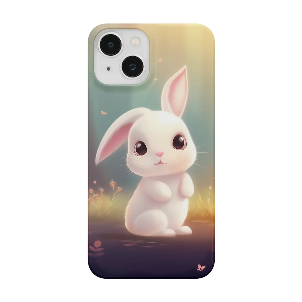 Cute ケース屋の可愛らしいピンク色のうさぎ Smartphone Case