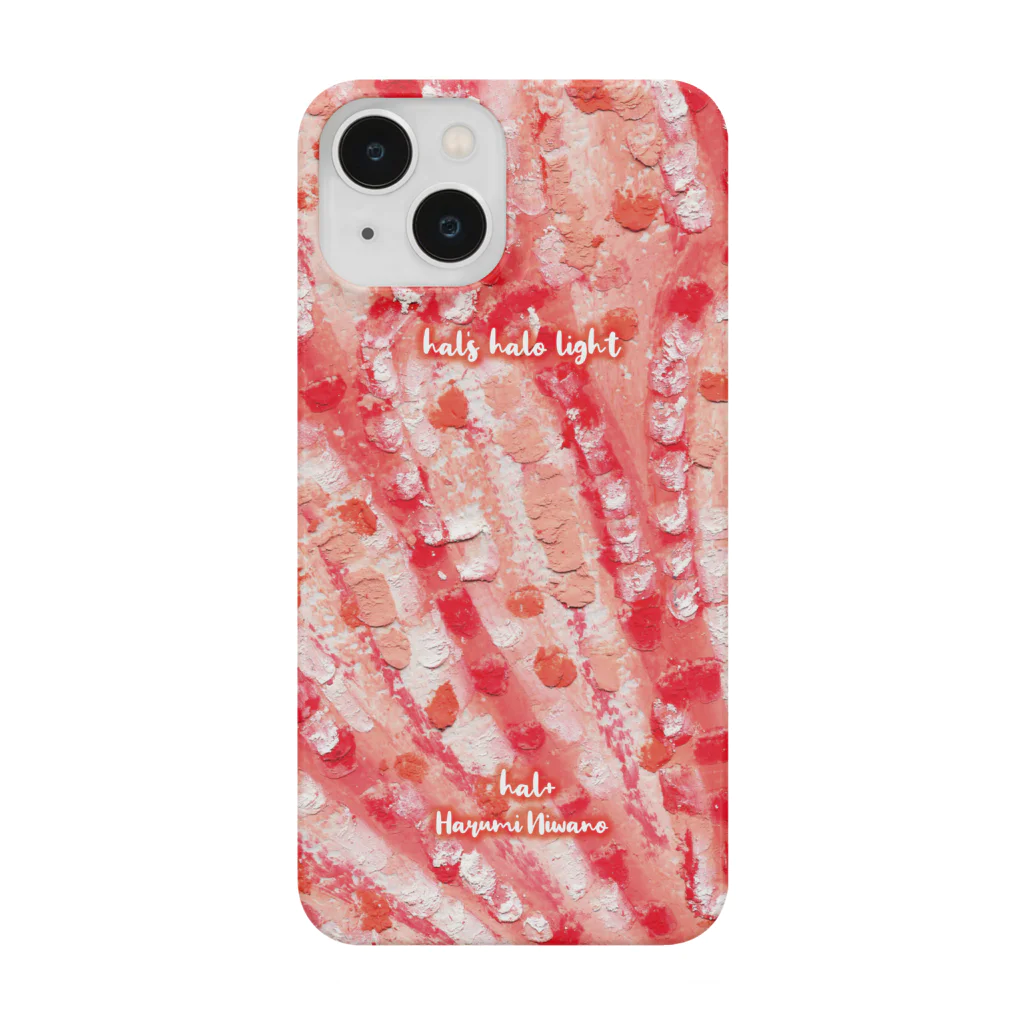 hal+ Harumi Niwanoのbloom red スマホケース