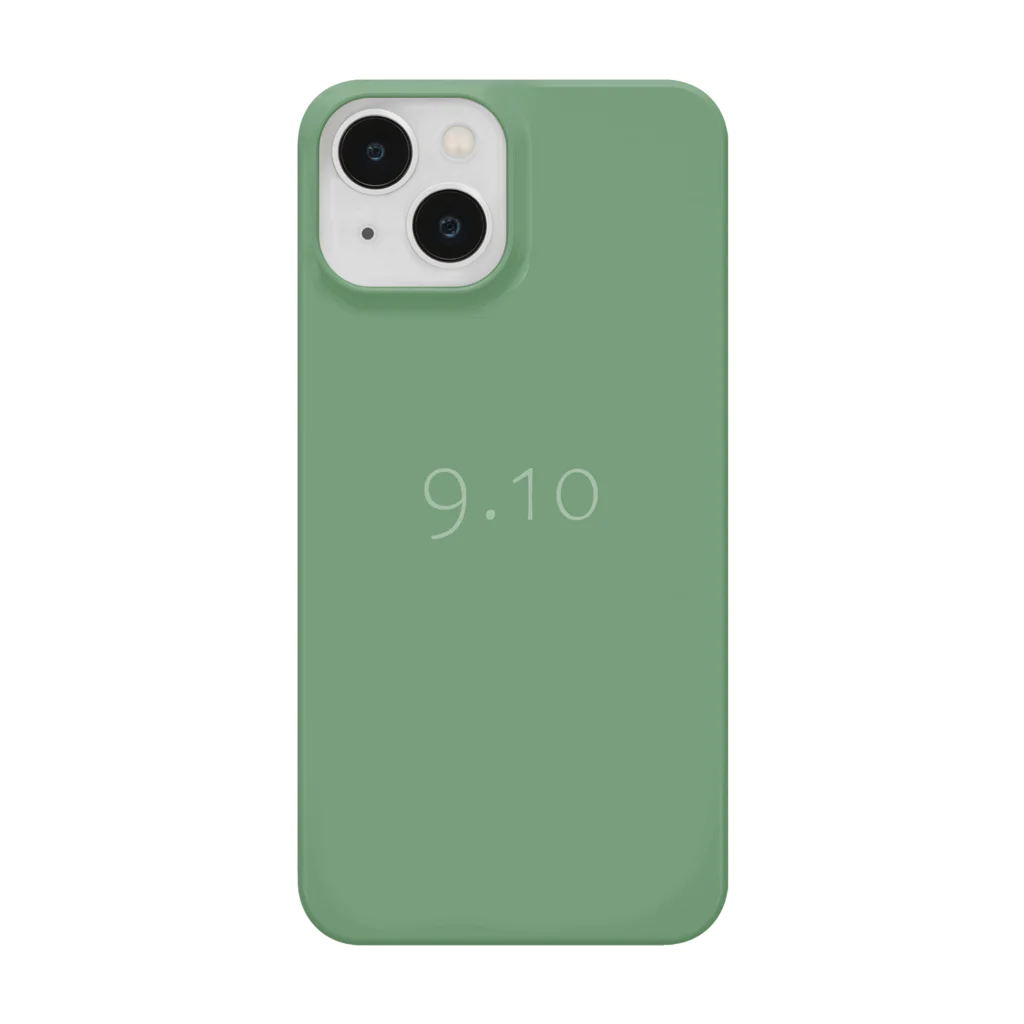 「Birth Day Colors」バースデーカラーの専門店の9月10日の誕生色「ジェイドシーン」 iPhone Smartphone Case