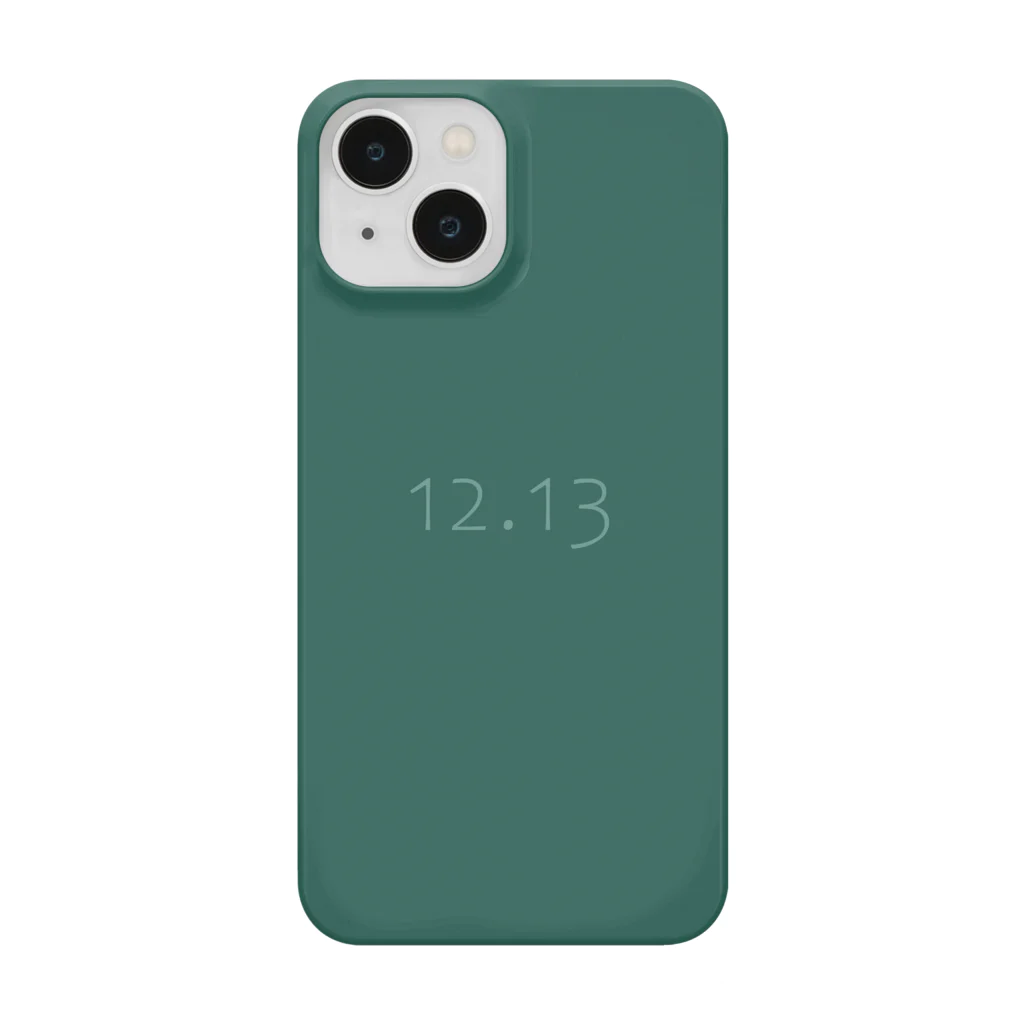 「Birth Day Colors」バースデーカラーの専門店の12月13日の誕生色「ガラパゴス・グリーン」 iPhone Smartphone Case